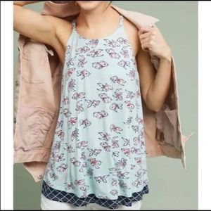 Anthropologie Blue Fish Tank size Small